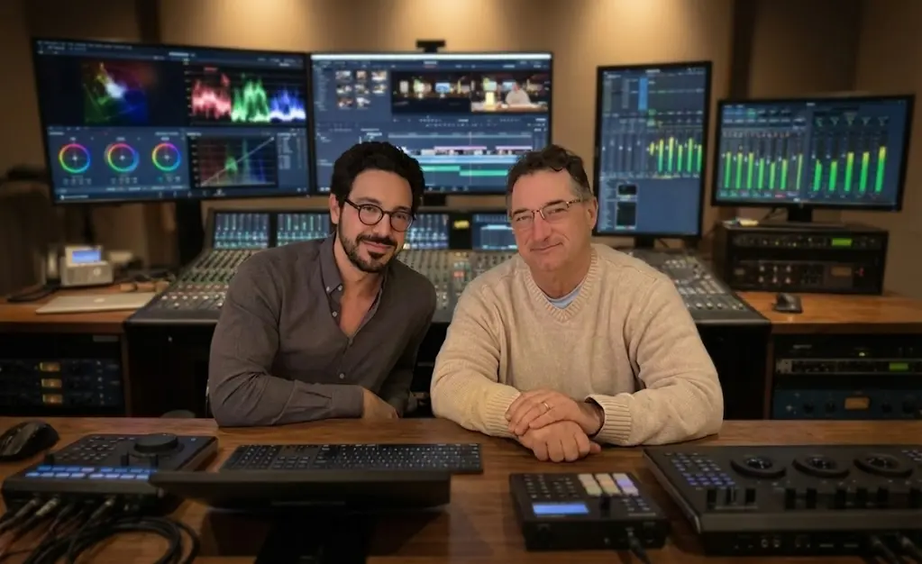 Playste Leadership - Mark Belinsky & Jeff Barnes in a professional post-production studio